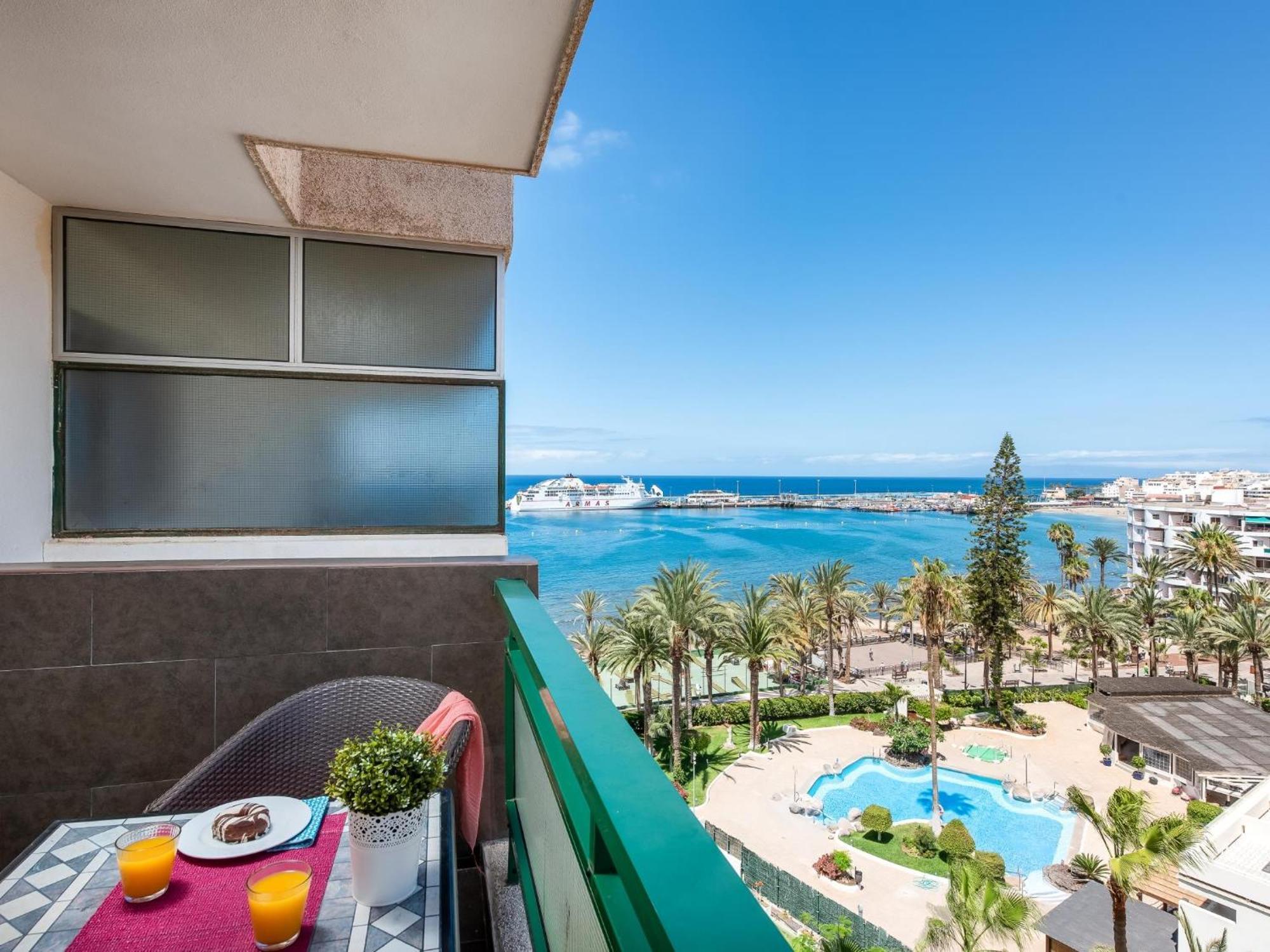 603 Comodoro Studio Beach Front Los Cristianos  Eksteriør bilde